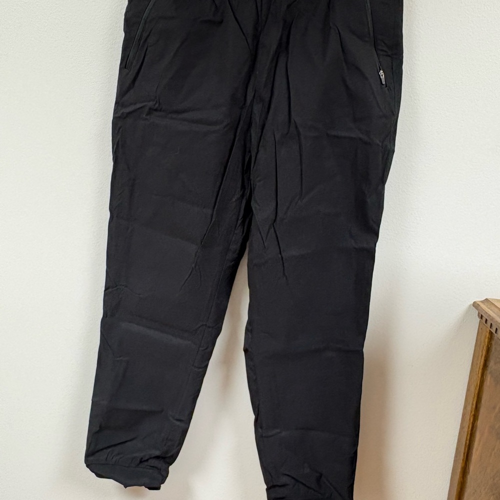 Eddie Bauer Women's Rainier Lined Jogger pants in black, size 10.